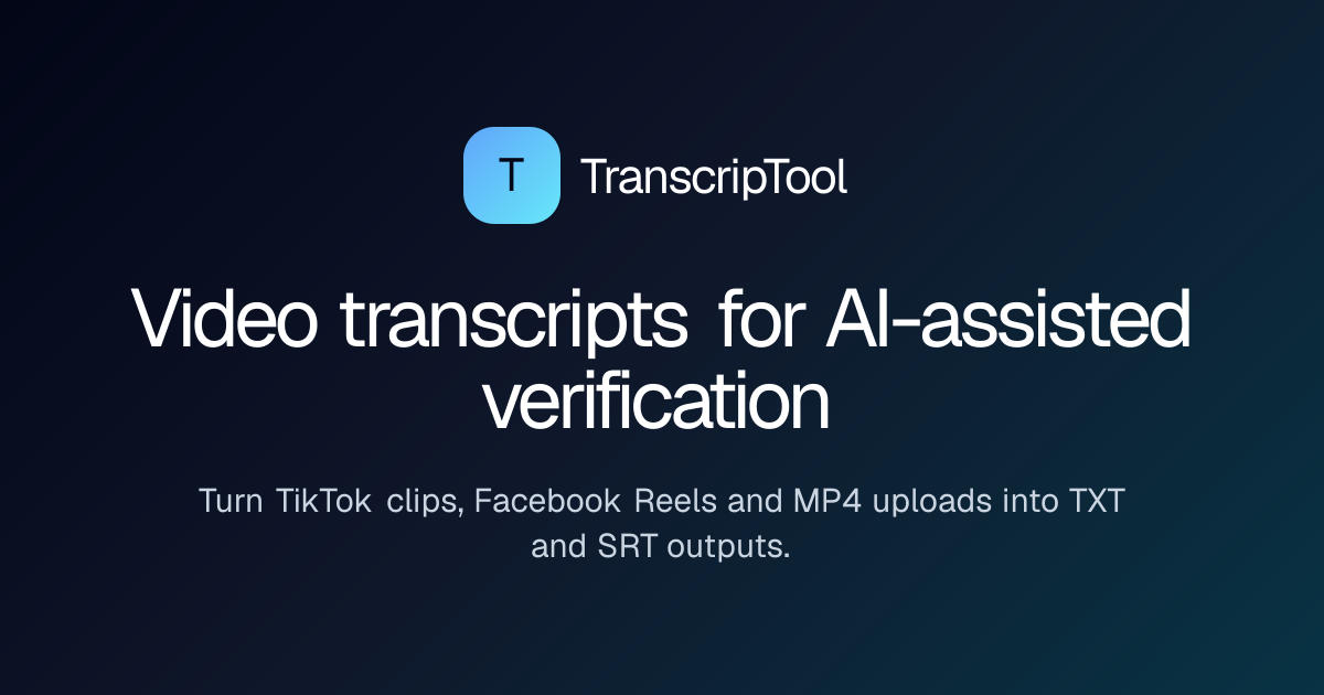 Transcriptool